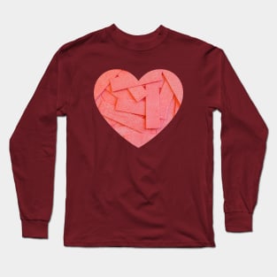 Pink Strawberry Bubblegum Strips Heart Photograph Long Sleeve T-Shirt